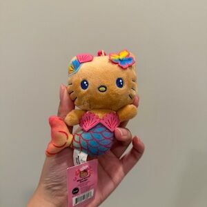 Tan Hello Kitty®  Plush 4" w/ Strap - Mermaid Hawaii